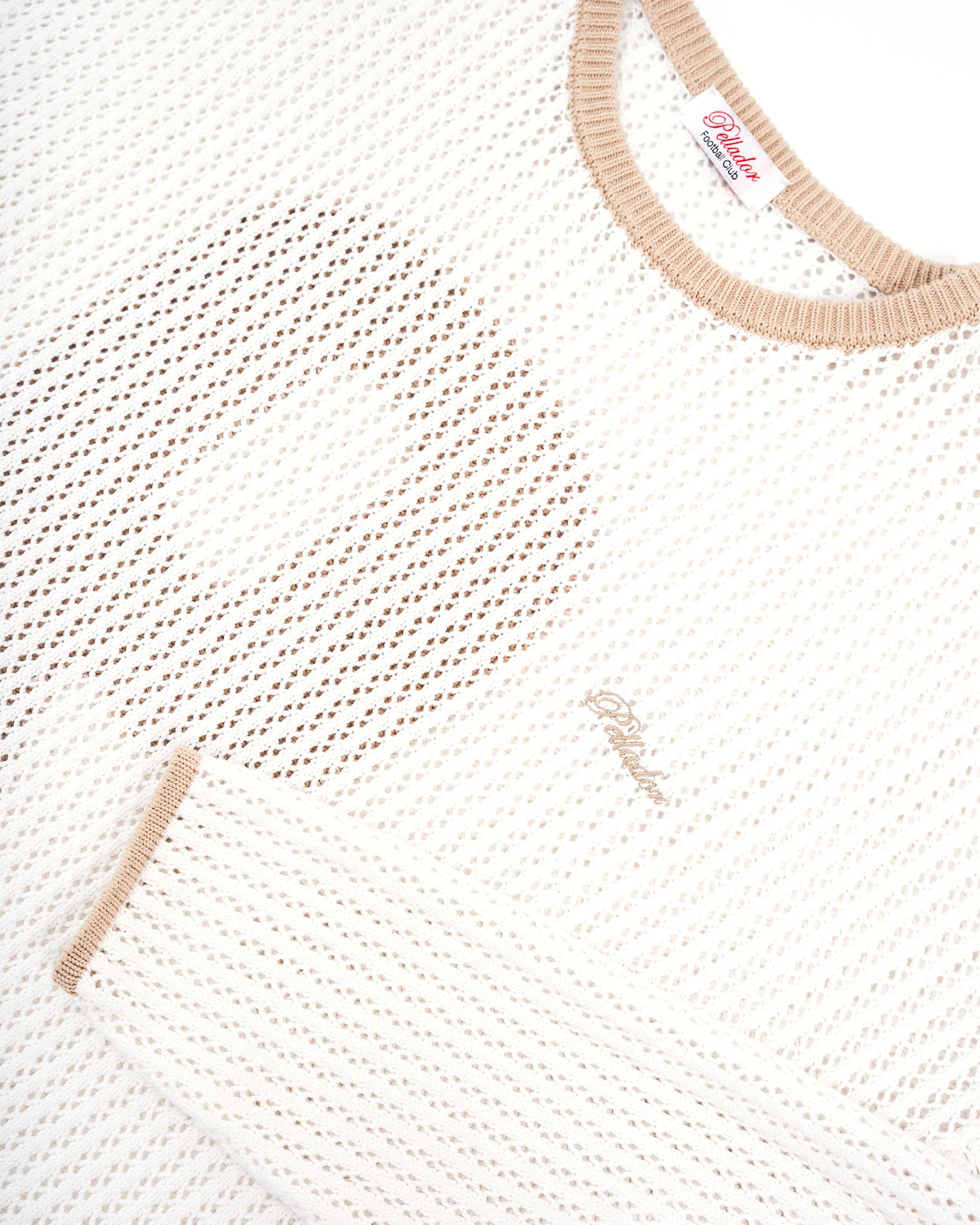9 Crochet Knit - White & Gold - Image 4