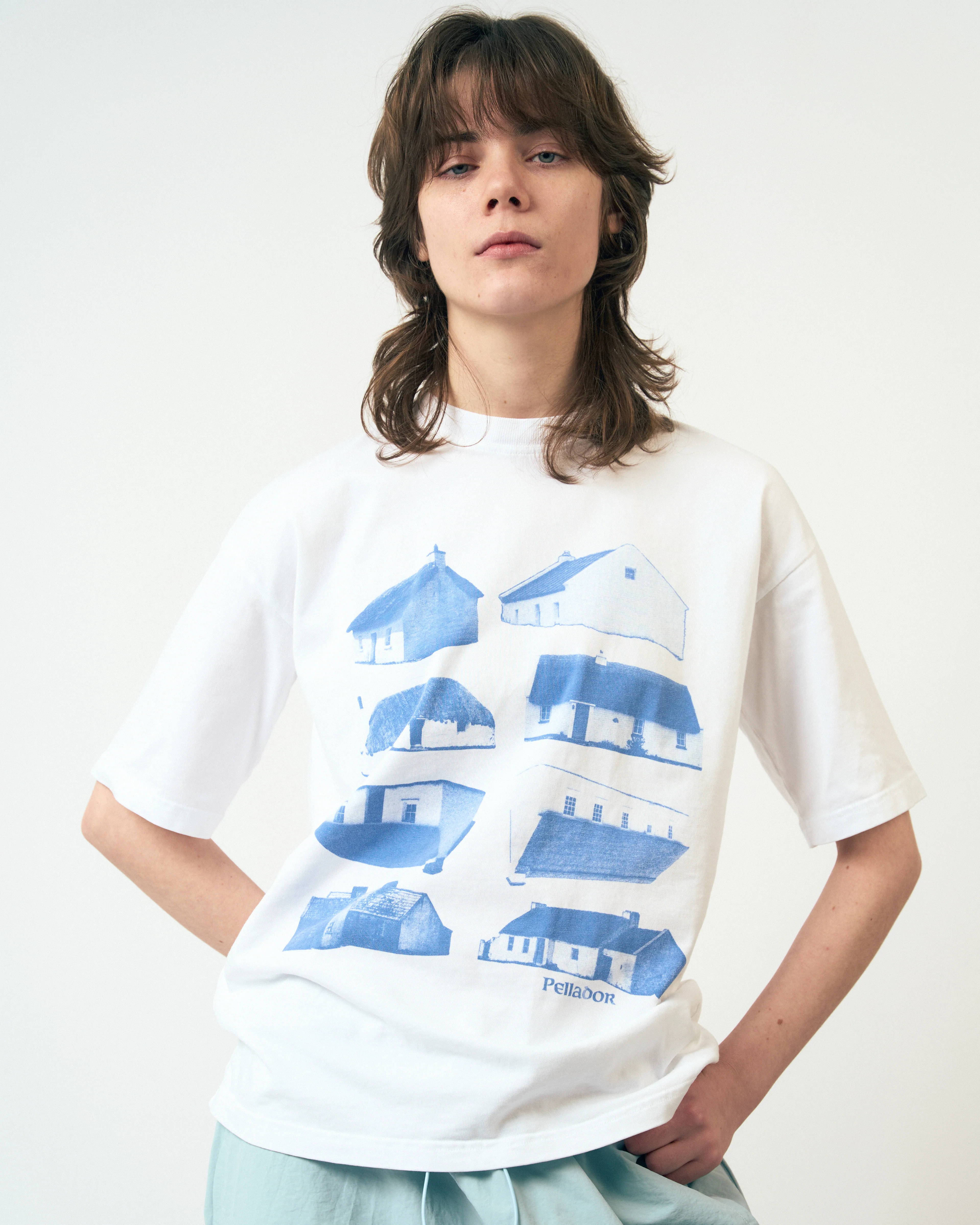 Blue Cottage Tee - White - Image 4