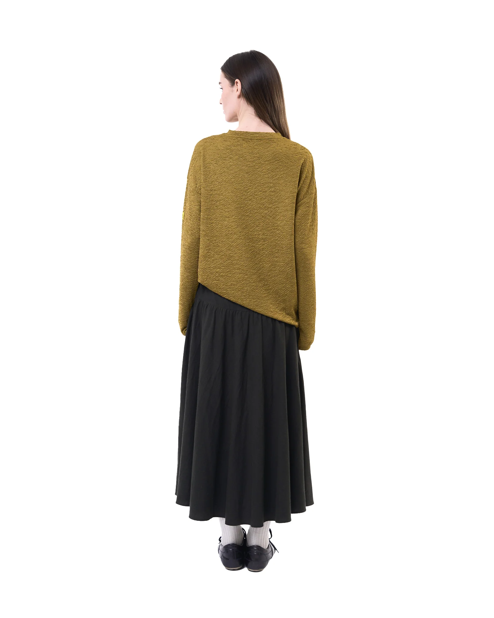 Crinkle Top - Green - Image 4
