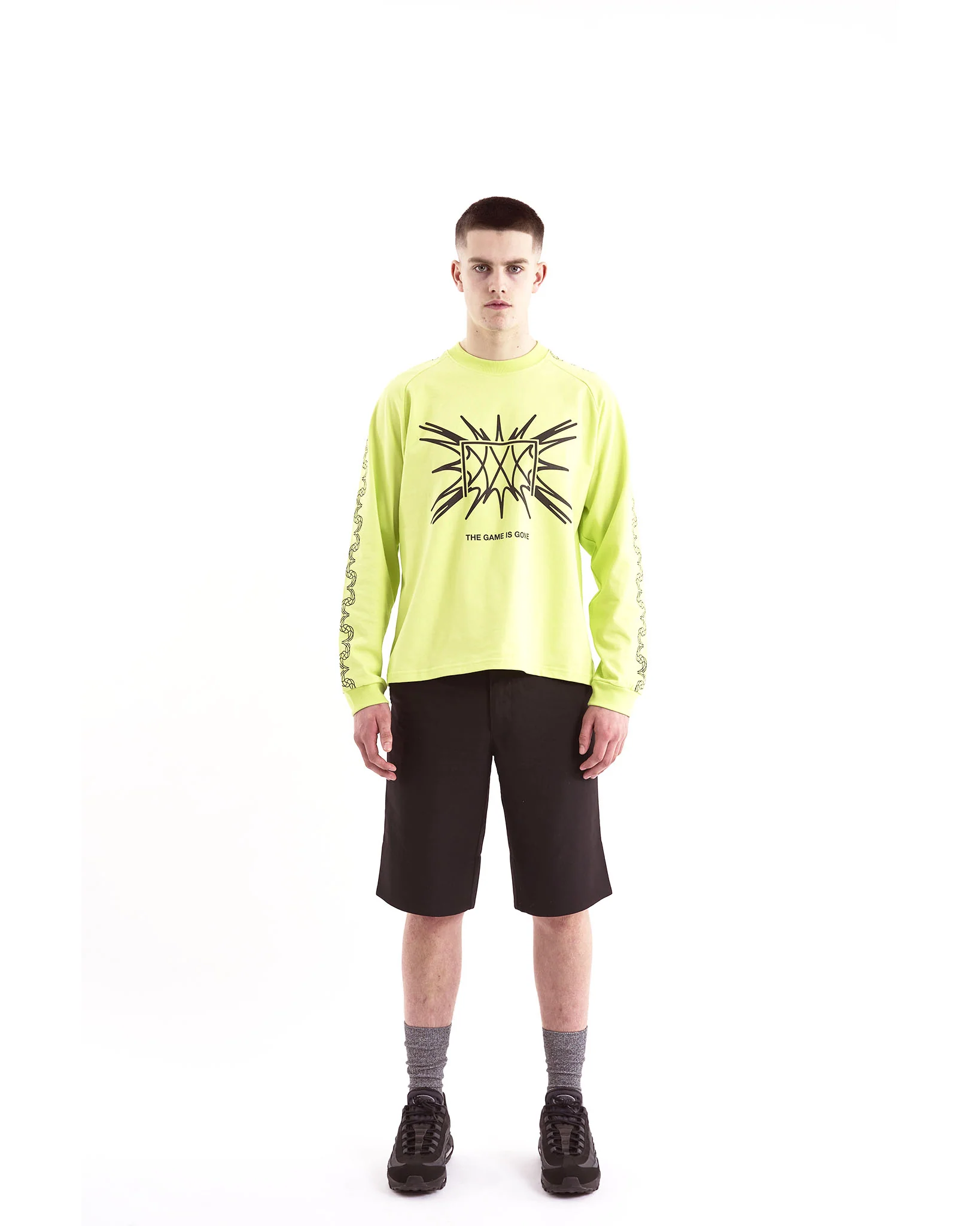 Game is Gone Long Sleeve - Luminous Yellow - Image 4