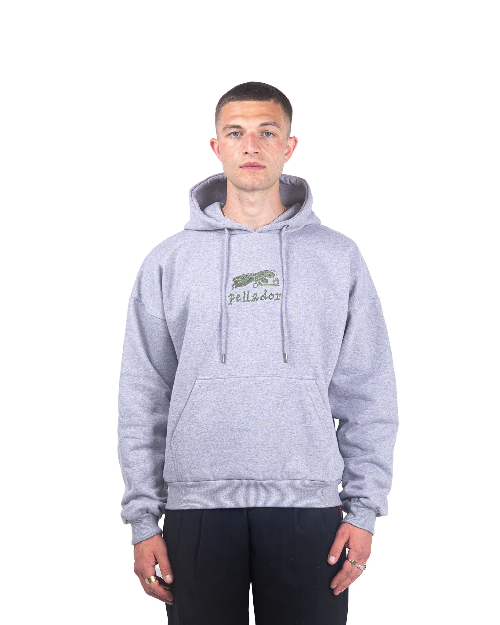 High Cross Hoodie - Heather Grey - Image 3
