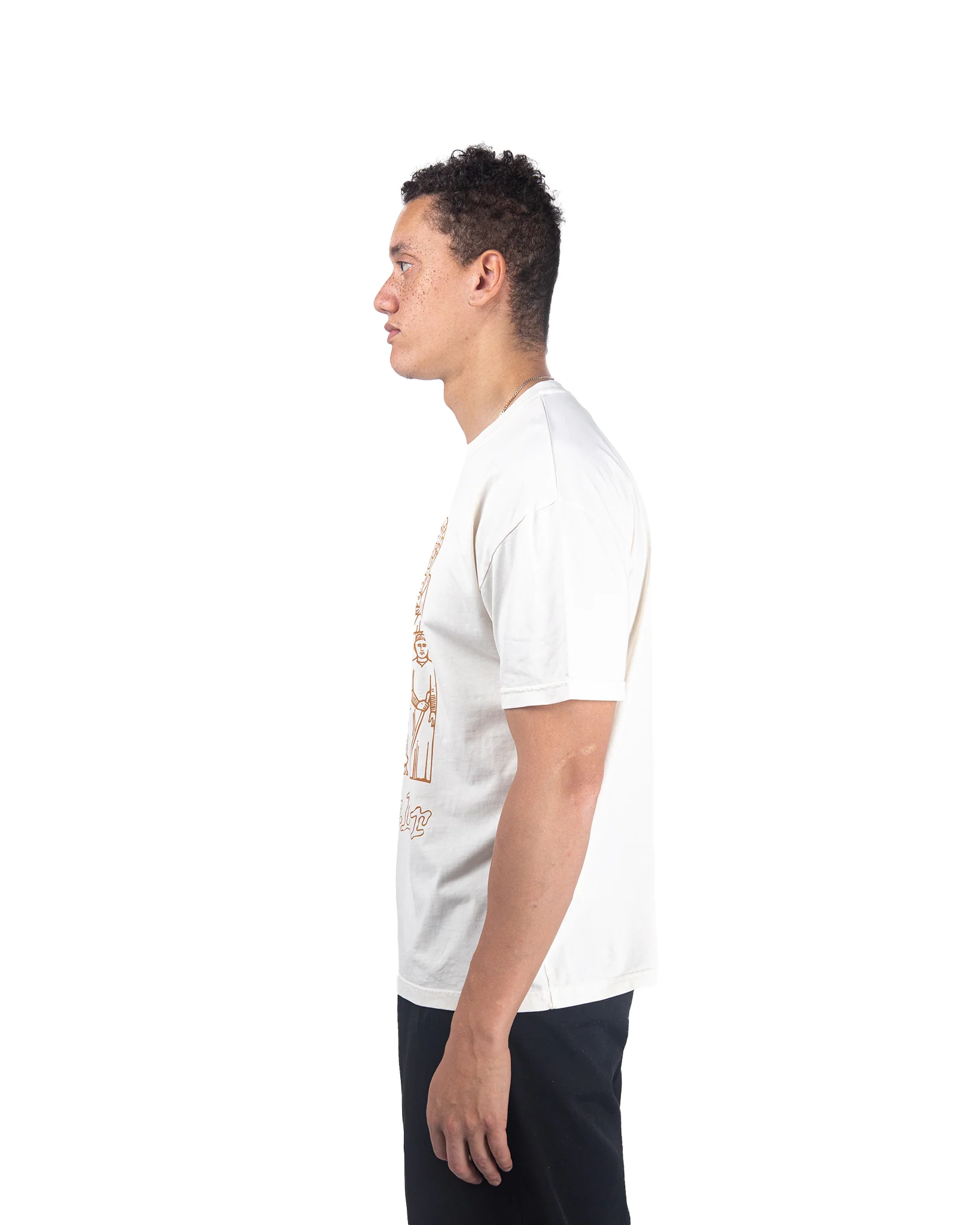 High Cross T-Shirt - Cream - Image 3