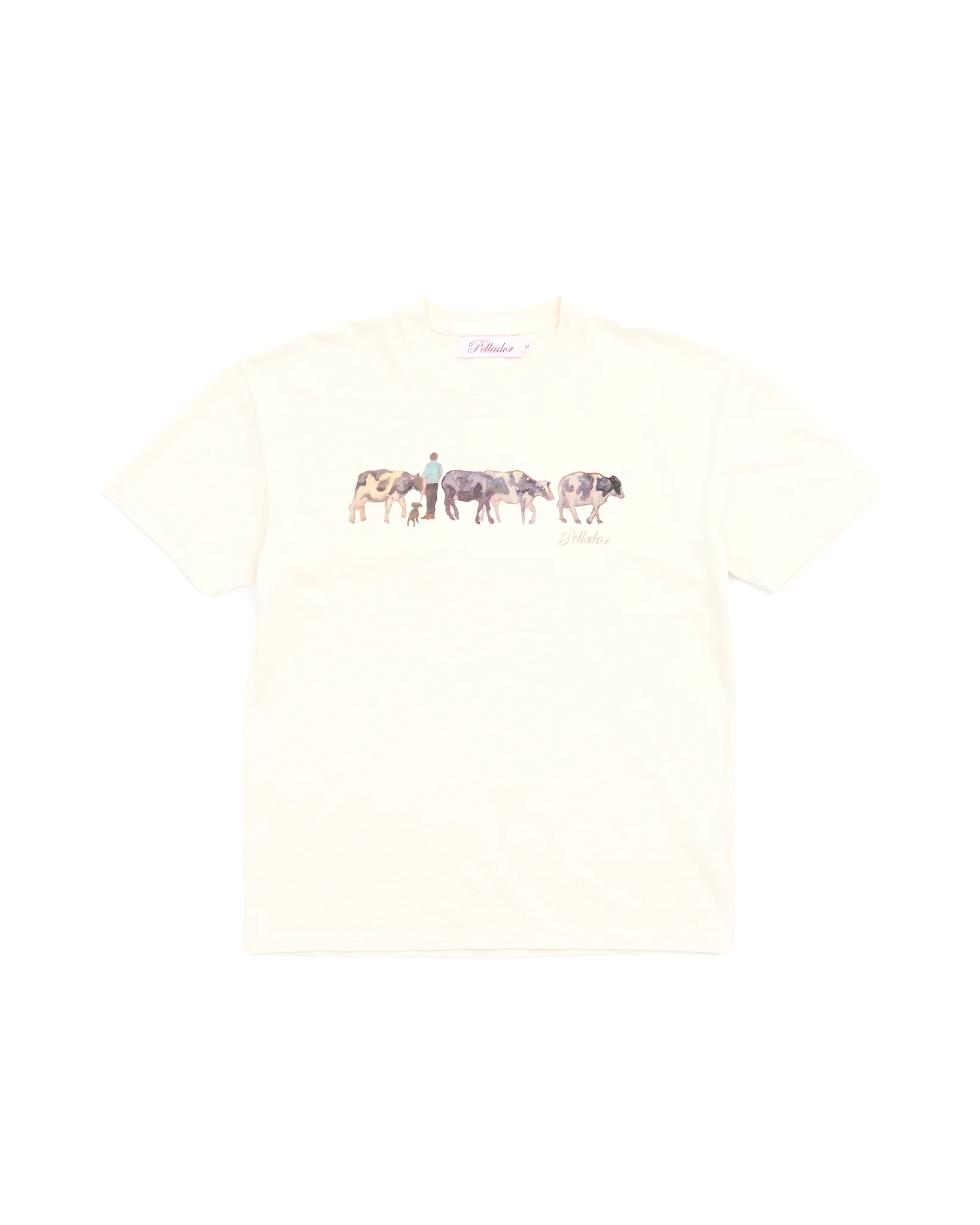 Cow Painted Tee - Beige