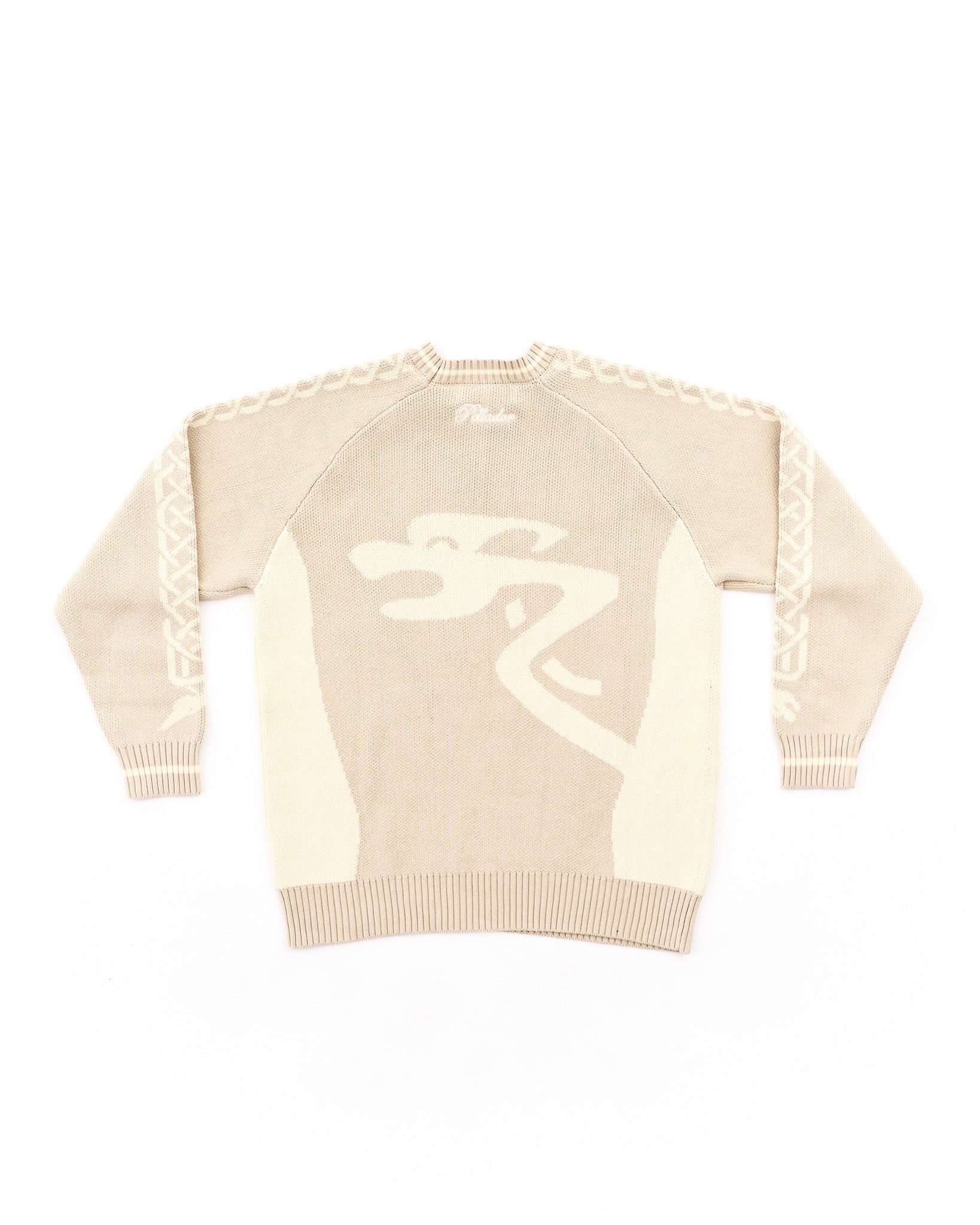 Sleeve Knot Knit - Cream - Image 2