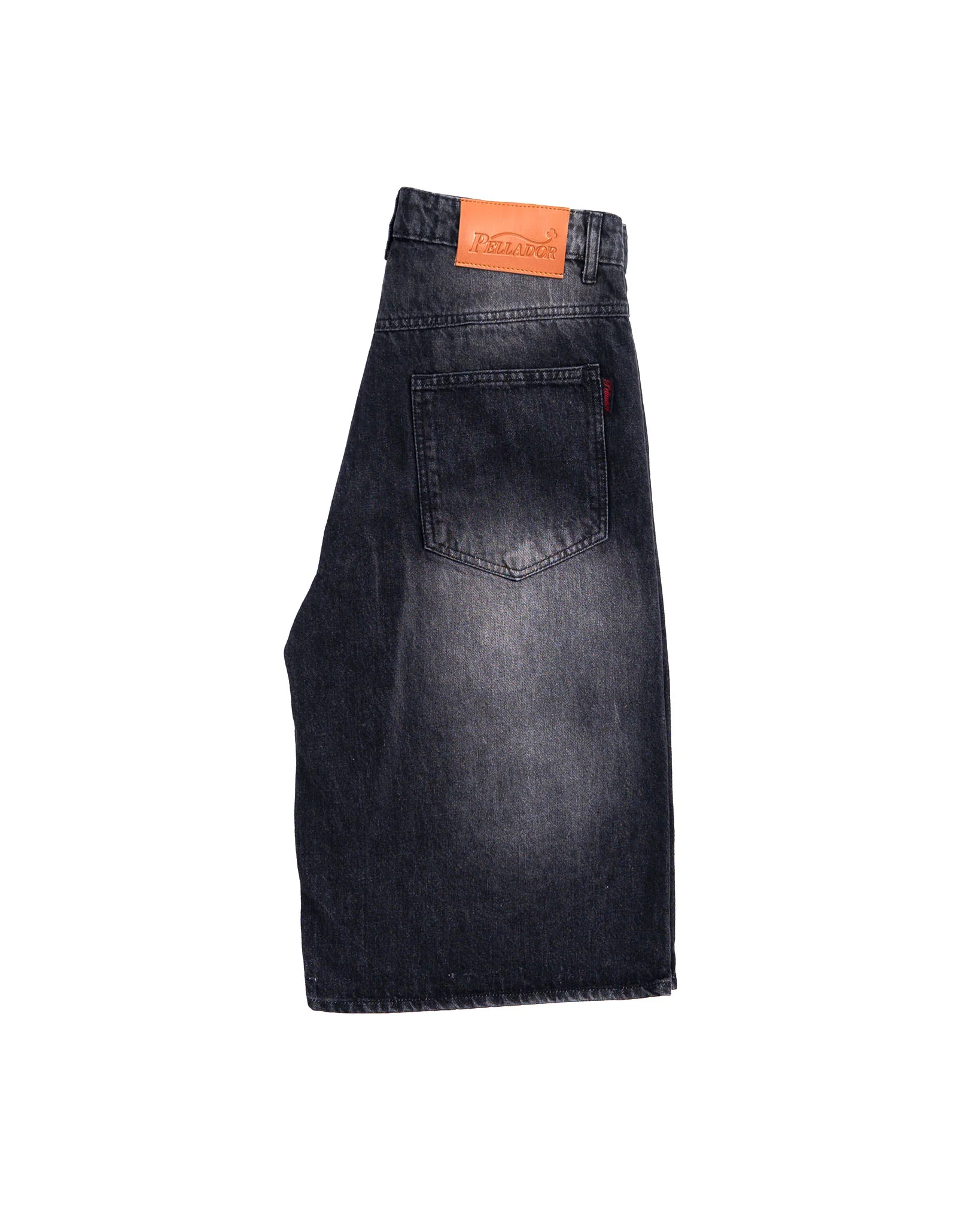 Spiral Engraved Jorts - Washed Black - Image 4
