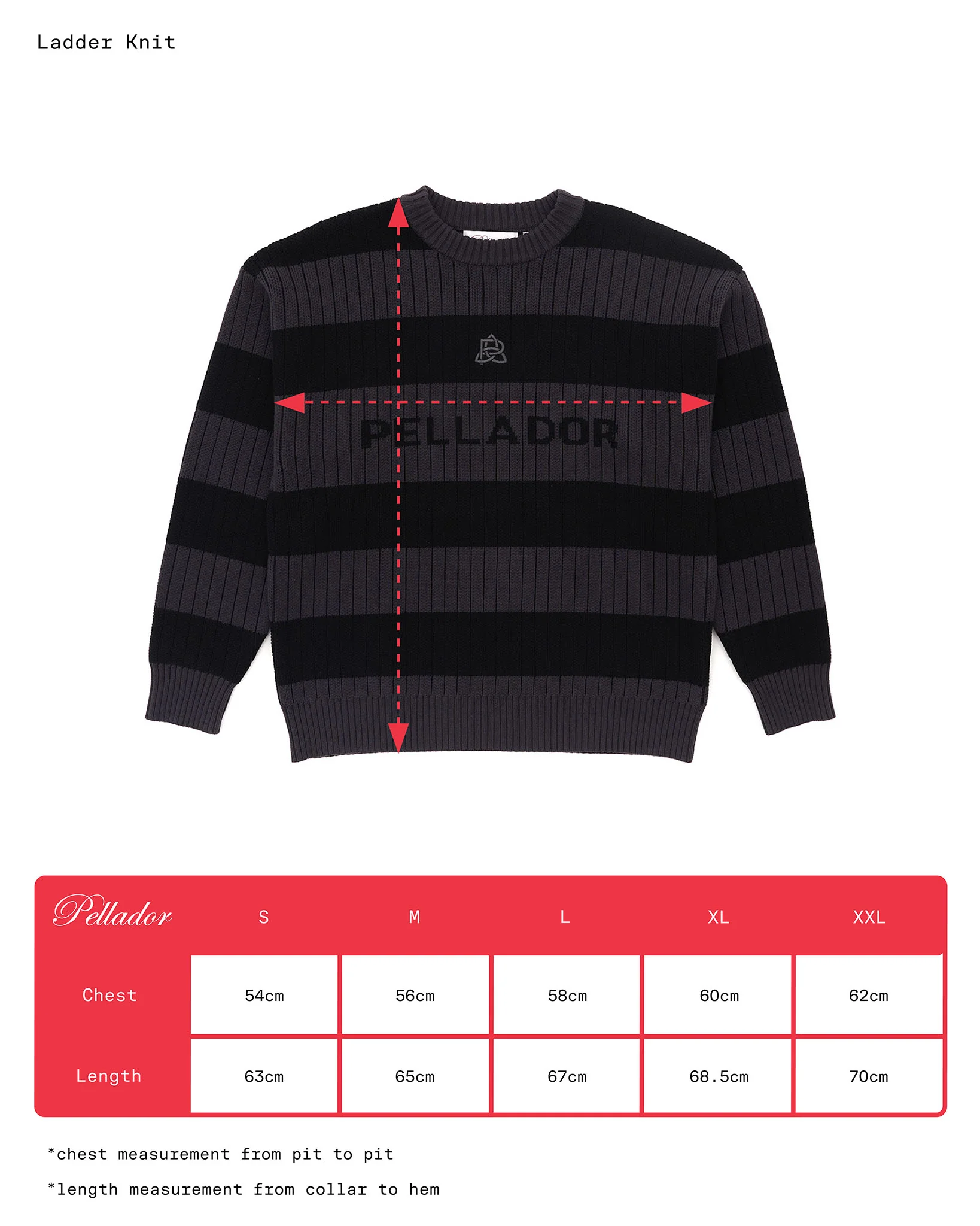 Striped Ladder Knit - Black & Grey - Image 6