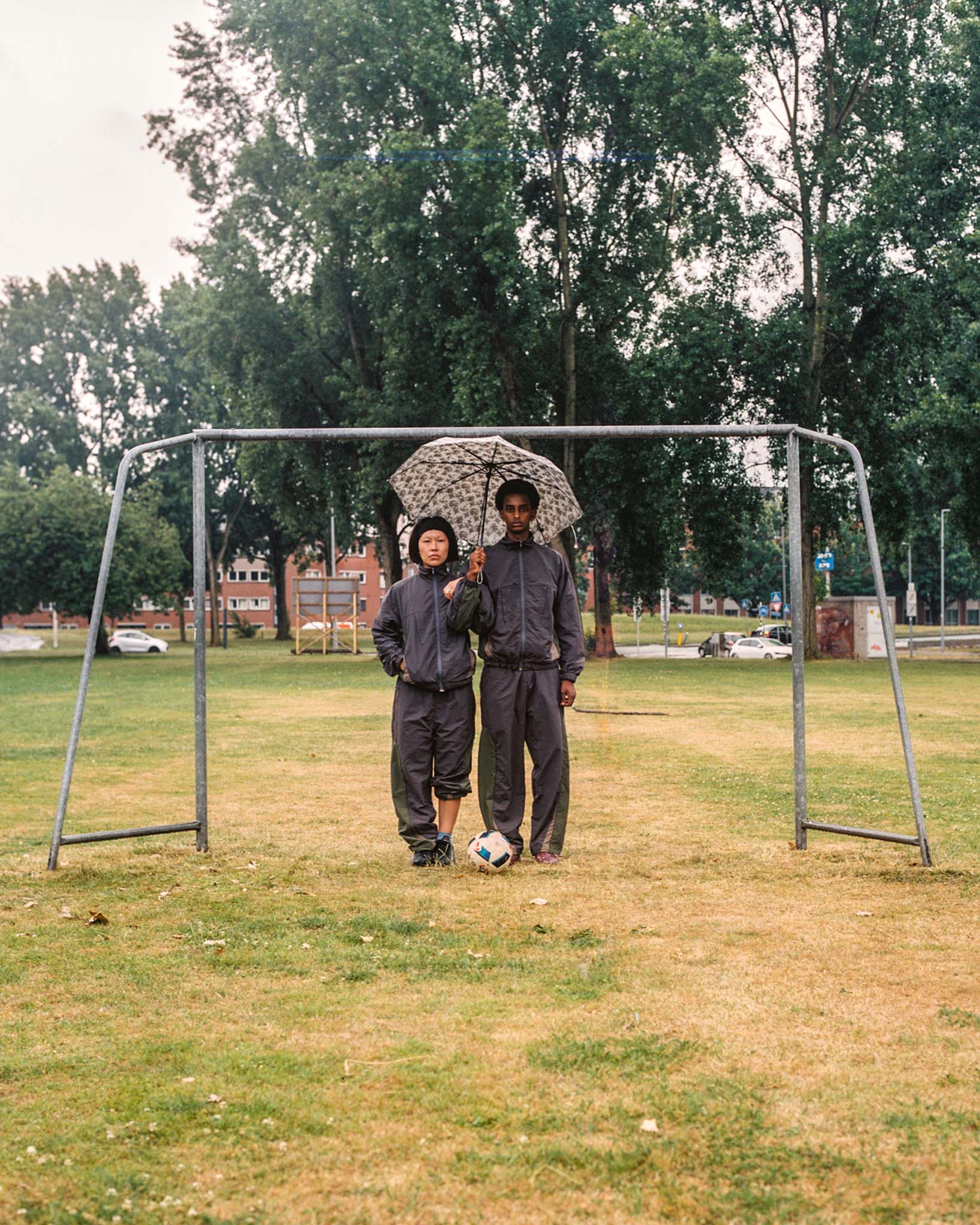 Track Bottoms - Charcoal & Green - Image 6