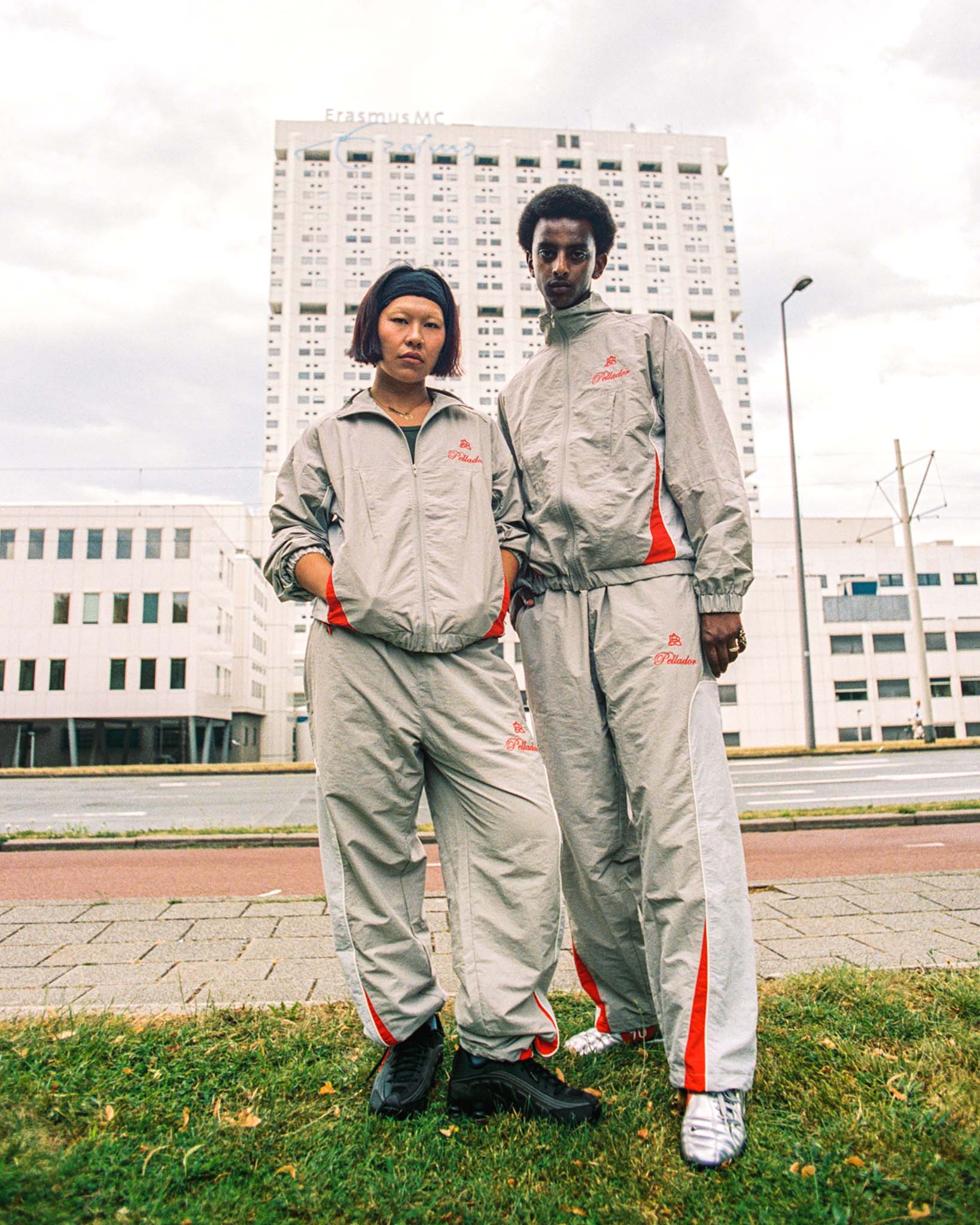 Track Bottoms - Grey & Red - Image 4