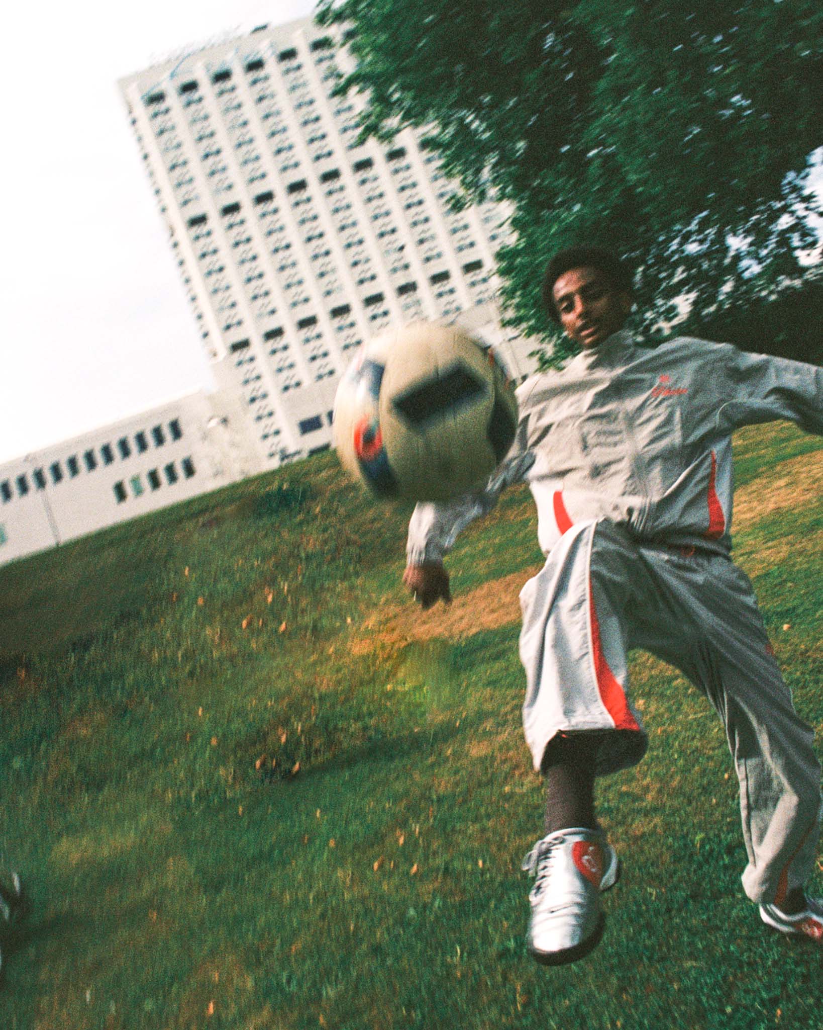 Track Bottoms - Grey & Red - Image 5