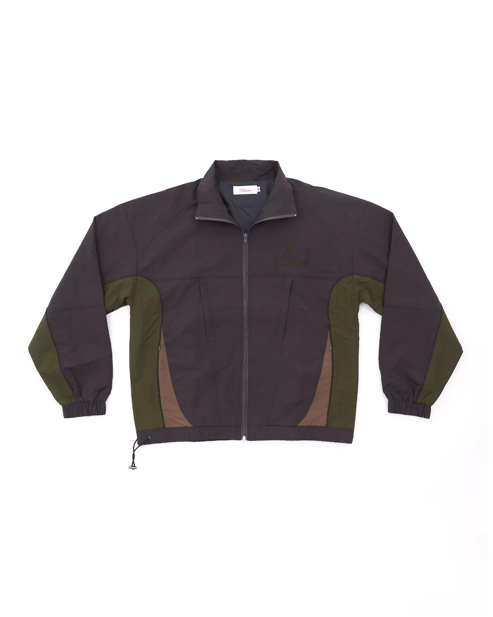 Track Jacket - Charcoal & Green