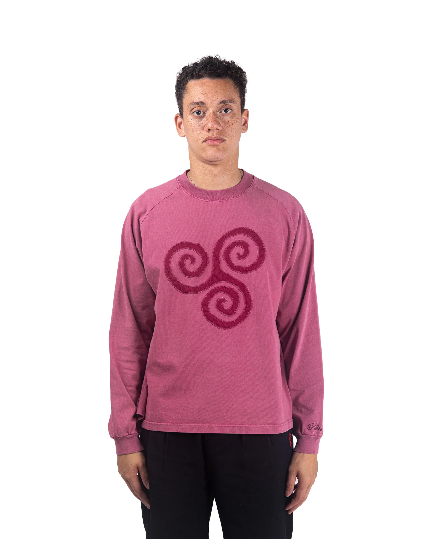Triskele Appliqué L/S Tee - Pink - Image 2